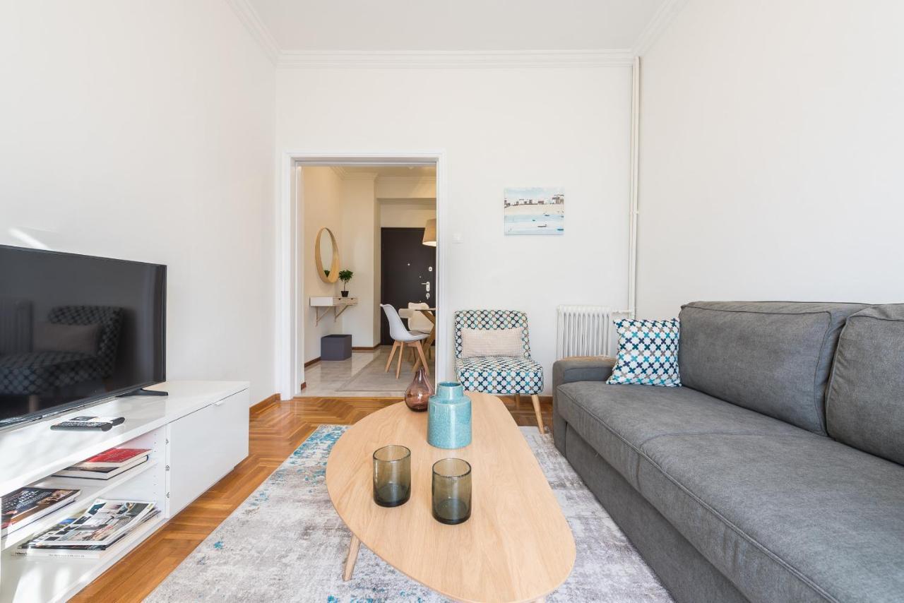 Cozy And Fresh Apt Close To Metro Athen Eksteriør billede