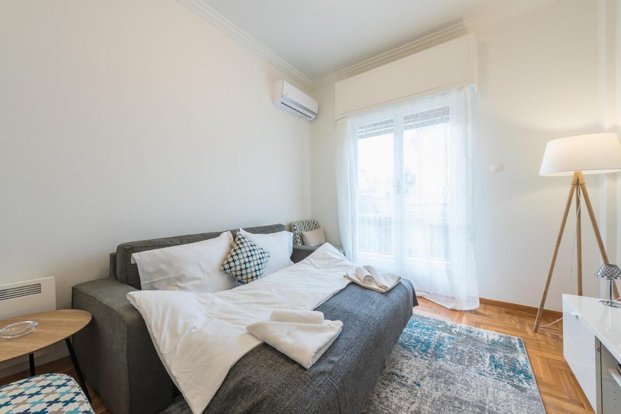 Cozy And Fresh Apt Close To Metro Athen Eksteriør billede